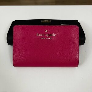 Kate Spade Saffiano Leather Magenta Wallet